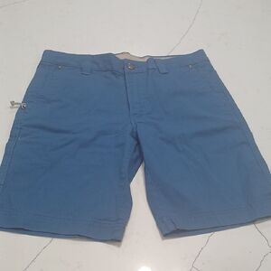 Columbia Blue Flat Front Shorts Sz 30 Gentle Used